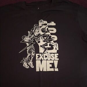 Jordan Black Tee with Bold Graphic